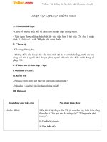 Giao an luyen tap lap luan chung minh