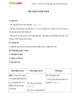 giao an so hoc 6 on tap cuoi nam