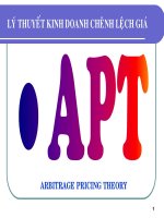 Lý thuyết kinh doanh chênh lệch giá APT