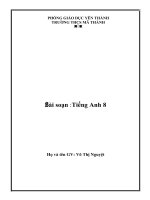 GIÁO ÁN DẠY THÊM Tiếng Anh CỰC HÓT 8,  2016 2017