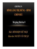 bai giang hinh hop chu nhat Hinh hoc 8
