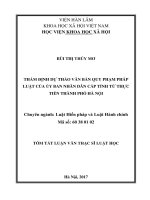 Thẩm định dự thảo văn bản QPPL của UBND cấp tỉnh từ thực tiễn thành phố Hà Nội (tt)