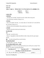 giao an hoa 8 bai 31 tiet 1