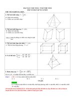 Bài toán thể tích và tỉ số thể tích hình chóp