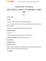 giao an bai thuc hanh cac phep tu tu