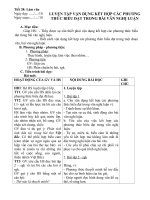 giao an bai luyen tap van dung ket hop cac phuong thuc bieu dat