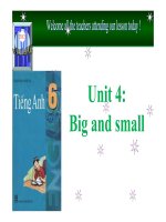 bai giang Tieng anh 6 unit 4