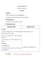 giao an tieng viet 4 tuan 9 bai chinh ta nghe viet tho ren