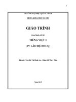 GIÁO TRÌNH TIẾNG VIỆT 1 