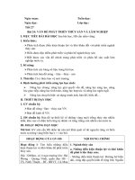 giao an bai van de phat trien thuy san va lam nghiep