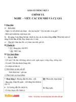 giao an tieng viet 3 tuan 8 bai chinh ta nghe viet cac em nho va cu gia