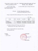 Giải trình lợi nhuận quý 3 năm 2015 (15 10 2015)