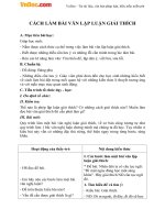 giao an bai cach lam bai van lap luan giai thich