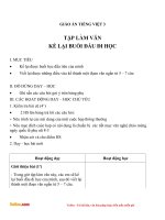 giao an tieng viet 3 tuan 6 bai tap lam van ke lai buoi dau em di hoc