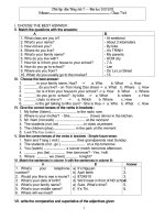 Tuyển tập đề thi HSG  TIẾNG ANH  7 NĂM 2017 ĐỔI MỚI