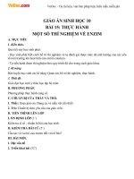 giao an sinh hoc 10 bai 15