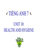 bai giang tieng anh7 unit 10