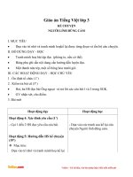 giao an tieng viet 3 tuan 5 bai ke chuyen nguoi linh dung cam