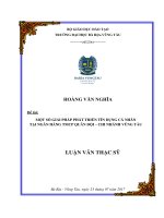 Một số giải pháp phát triển tín dụng cá nhân tại ngân hàng TMCP quân đội – chi nhánh vũng tàu 