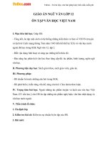 giao an ngu van 12 bai on tap van hoc viet nam