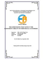 các yếu tố ảnh hưởng đến khả năng trả nợ tín dụng