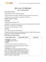 giao an bai ban luan ve phep hoc