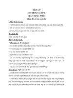 giao an lop la be cat dan ngoi nha