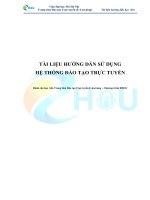 TÀI LIỆU HƯỚNG DẪN SỬ DỤNG HỆ THỐNG ĐÀO TẠO TRỰC TUYẾN