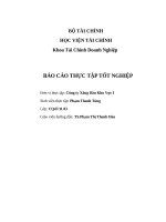 TÌNH HÌNH TÀI CHÍNH CÔNG TY XĂNG DẦU KHU VỰC I