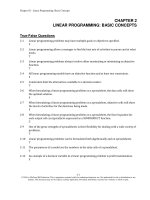 Introduction to management science a modeling and case studies approach with spreadsheets 5th edition hillier test bank