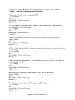 Integrated advertising promotion and marketing communications 6th edition clow test bank 