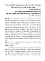 Thực trạng năng lực đội ngũ giáo viên phổ thông trung học trước yêu cầu đổi mới giáo dục