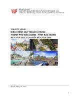 THUYẾT MINH ĐIỀU CHỈNH QUY HOẠCH CHUNG THÀNH PHỐ BẮC GIANG - TỈNH BẮC GIANG