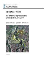 THUYẾT MINH TỔNG HỢP ĐIỀU CHỈNH TỔNG THỂ QUY HOẠCH CHI TIẾT KHU ĐÔ THỊ MỚI MỖ LAO, TỶ LỆ 1/500