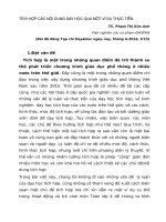 Tích hợp các nội dung dạy học qua một ví dụ thực tiễn
