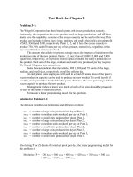 Introduction to operations research 10th edition fred hillier test bank 