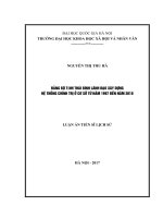 Đảng bộ tỉnh thái bình lãnh đạo xây dựng hệ thống chính trị ở cơ sở từ năm 1997 đến năm 2010 