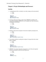 Information technology project management providing measurable organizational value 5th edition marchewka test bank 