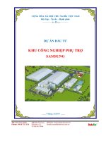 Dự án đầu tư khu công nghiệp phụ trợ samsung 