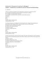 Introduction to management accounting 16th edition horngren test bank 