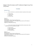 Information technology for management digital strategies for insight action and sustainable performance 10th edition turban test bank 