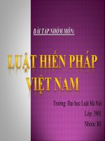 bài tập nhóm luật hiến pháp việt nam