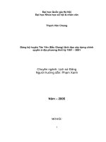 Đảng bộ huyện tân yên ( bắc giang) lãnh đạo xây dựng chính quyền ở địa phương thời kỳ 1991  2001 (tt) 