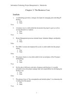 Information technology project management 4th edition marchewka test bank 