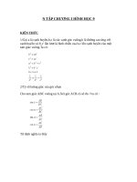 N tập CHƯƠNG i HÌNH học 9