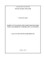 Nghiên cứu giải pháp công nghệ tính toán hiệu năng cao với bộ xử lý đồ họa GPU và ứng dụng (tt) 