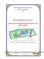 Dự án khu du lịch sinh thái cộng đồng tân thuận 