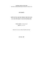 Ngôn ngữ kể chuyện trong truyện ngắn của nguyễn khải và nguyễn minh châu (tt) 