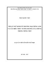 Thuật ngữ kinh tế thương mại tiếng anh và các biểu thức tương đương của chúng trong tiếng việt 