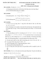 ĐỀ CHỌN HSG-LỚP 11-Triệu Sơn 2 năm học 2015-2016